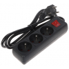 LISTWA ZASILAJĄCA PR-1.5M-3G-SW/B (3 GNIAZDA) 1.3&nbsp;m