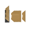 OSTRZA TRAPEZOWE DIY-KN1902BG/10B 19&nbsp;mm BRADAS