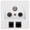 GNIAZDO KOŃCOWE GAR-SAT/2RJ R-TV SAT+RJ45+RJ11