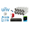 ZESTAW DO MONITORINGU UNV-NVR08-8IPCB2 8 KAMER + REJESTRATOR UNIVIEW