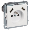 GNIAZDO POJEDYNCZE Z ZASILACZEM USB SANTRA/4188-10/EPN 230&nbsp;V 16&nbsp;A Elektro-Plast