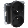 GNIAZDO PODWÓJNE SANTRA/4143-19/EPN 230&nbsp;V 16&nbsp;A Elektro-Plast