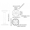 UCHWYT SUFITOWY DO KAMER KULISTYCH DS-1471ZJ-155 Hikvision