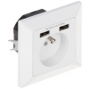 GNIAZDO POJEDYNCZE Z ZASILACZEM USB OR-AE-13140 230&nbsp;V 16&nbsp;A ORNO