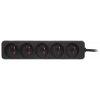 LISTWA ZASILAJĄCA PR-1.5M-5G/B (5 GNIAZD) 1.3 m