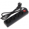 LISTWA ZASILAJĄCA PR-1.5M-4G-SW/B (4 GNIAZDA) 1.3&nbsp;m