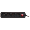 LISTWA ZASILAJĄCA PR-1.5M-4G-SW/B (4 GNIAZDA) 1.3 m