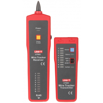 DETEKTOR PAR PRZEWODÓW Z TESTEREM KABLI RJ-45 UT-682 UNI-T