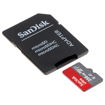 KARTA PAMIĘCI SD-MICRO-10/256-SANDISK microSD UHS-I, SDXC 256&nbsp;GB SANDISK