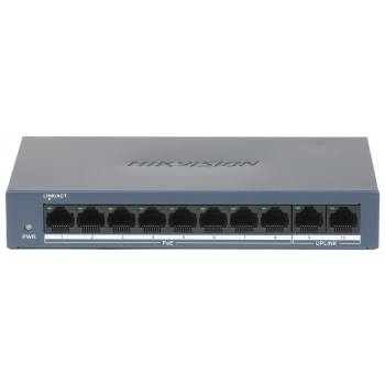 SWITCH POE DS-XS0110-P 8-PORTOWY Hikvision