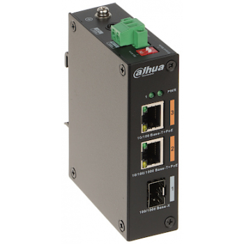 SWITCH POE PFS3103-1GT1ET-60-V2 2-PORTOWY SFP DAHUA