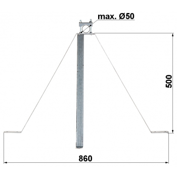 OBEJMA MUROWA OMP-50W50