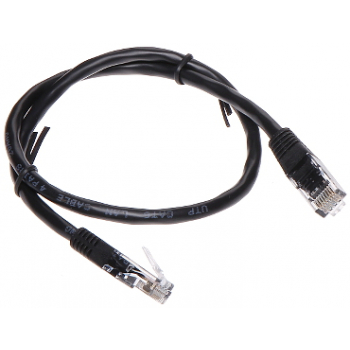 PATCHCORD RJ45/6/0.5-BLACK 0.5&nbsp;m
