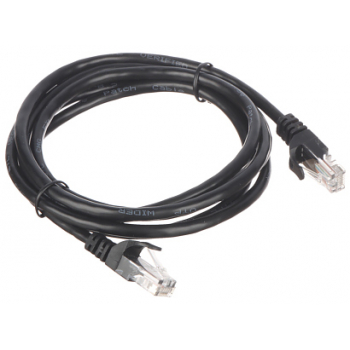 PATCHCORD RJ45/1.8-BLACK 1.8&nbsp;m