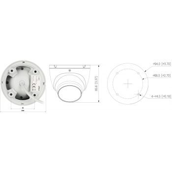 KAMERA IP IPC-HDW1839T-A-IL-0360B-S6 Smart Dual Light 8.3 Mpx 4K UHD 3.6 mm DAHUA