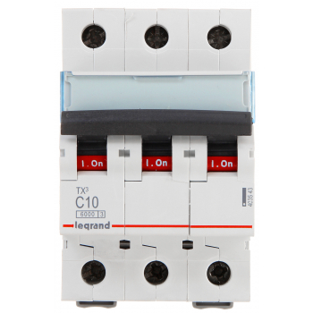 WYŁĄCZNIK NADPRĄDOWY LE-403543 TRÓJFAZOWY 10 A TYP C LEGRAND