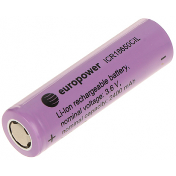 AKUMULATOR LI-ION BAT-ICR18650CIL/EP 3.6&nbsp;V EUROPOWER