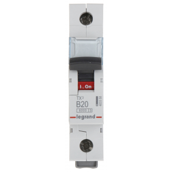 WYŁĄCZNIK NADPRĄDOWY LE-403358 JEDNOFAZOWY 20 A TYP B LEGRAND