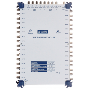 MULTISWITCH TT-9/32-FT-PREMU 9 WEJŚĆ / 32 WYJŚCIA PREMU TELMOR