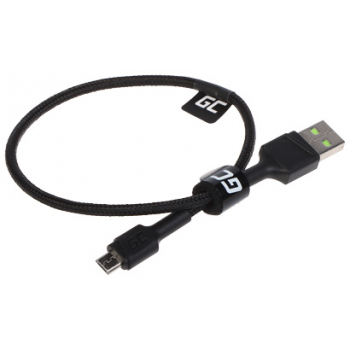 PRZEWÓD USB-A/USB-MICRO/0.3M-GC PowerStream 0.3&nbsp;m Green Cell