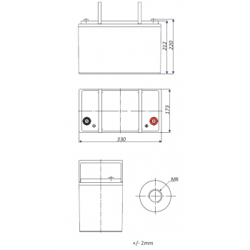 AKUMULATOR 12.8V/100AH/LIFEPO4-EP EUROPOWER