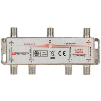 ROZGAŁĘŹNIK RI-6/1F-SAT-OPTI OPTICUM