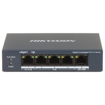 SWITCH POE DS-3E0505HP-E 4-PORTOWY Hikvision