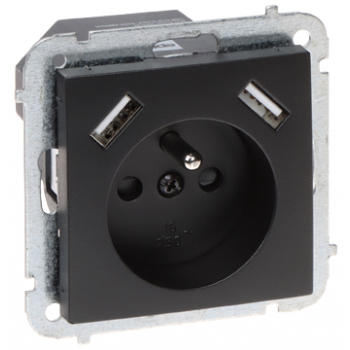 GNIAZDO POJEDYNCZE Z ZASILACZEM USB SANTRA/4188-19/EPN 230&nbsp;V 16&nbsp;A Elektro-Plast