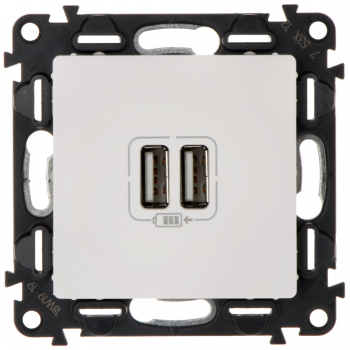 GNIAZDO ŁADOWANIA LE-753112 Valena Life 2 PORTY USB 2.4A/5V LEGRAND