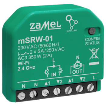 INTELIGENTNY STEROWNIK ROLET M/SRW-01 Wi-Fi 230&nbsp;V AC ZAMEL