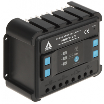 REGULATOR SOLARNY ŁADOWANIA AKUMULATORÓW SCC-20A-MPPT AZO Digital