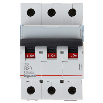 WYŁĄCZNIK NADPRĄDOWY LE-403403 TRÓJFAZOWY 20 A TYP B LEGRAND