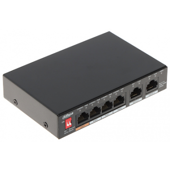 SWITCH POE PFS3006-4GT-60-V2 4-PORTOWY DAHUA
