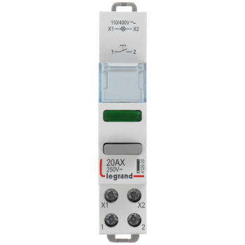 ŁĄCZNIK PRZYCISKOWY POJEDYNCZY MONOSTABILNY Z LAMPKĄ LE-412920 1X NO 20 A LEGRAND