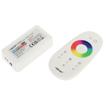 STEROWNIK OŚWIETLENIA LED Z PILOTEM FUT025 2.4 GHz, RGB 12&nbsp;... 24&nbsp;V DC MiBOXER / Mi-Light
