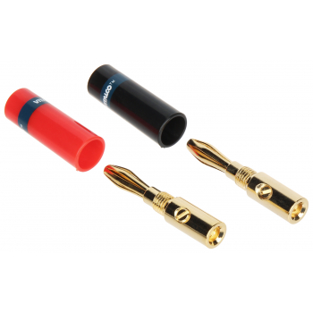 PARA WTYKÓW BANANOWYCH BAN-PLUG-V1 CZERWONY + CZARNY VITALCO