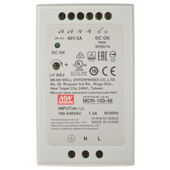 ZASILACZ IMPULSOWY MDR-100-48 MEAN WELL