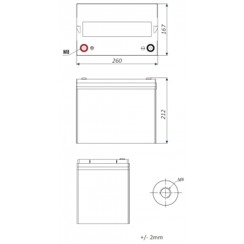 AKUMULATOR 12.8V/80AH/LIFEPO4-EP EUROPOWER