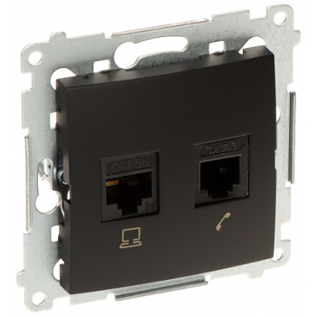 GNIAZDO KOŃCOWE RJ-45 + RJ-12 D5T.01/49-SIMON54