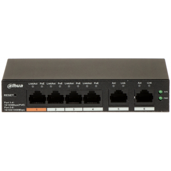 SWITCH POE CS4006-4ET-60 4-PORTOWY DAHUA