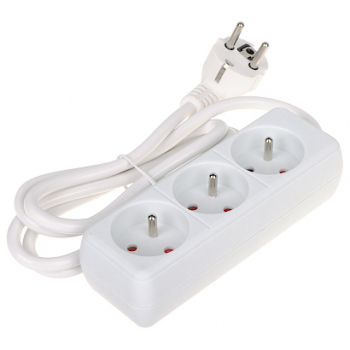 LISTWA ZASILAJĄCA PR-1.5M-3G/W (3 GNIAZDA) 1.3&nbsp;m