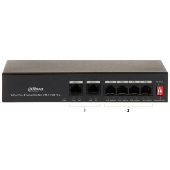 SWITCH POE PFS3006-4ET-36 4-PORTOWY DAHUA
