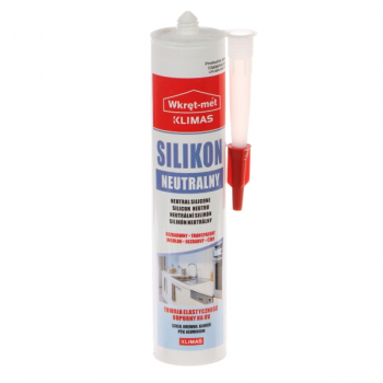 SILIKON NEUTRALNY SNE-310-BB KARTUSZ 310&nbsp;ml BEZBARWNY WKRĘT-MET KLIMAS