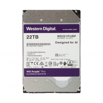 DYSK DO REJESTRATORA HDD-WD221PURP 22TB 24/7 WESTERN DIGITAL