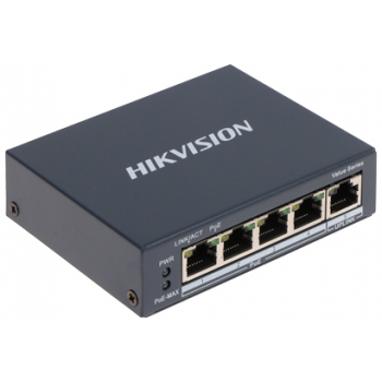 SWITCH POE DS-3E0505P-E/M 4-PORTOWY Hikvision