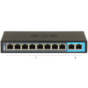 SWITCH POE BCS-B-SP08G02G 8-PORTOWY BCS BASIC