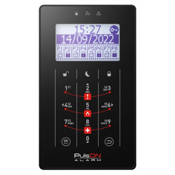 KLAWIATURA SENSORYCZNA DO CENTRALI ALARMOWEJ PULSON-LCD/T-BL