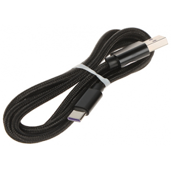 PRZEWÓD USB-W-C/USB-W-1M/NYL-B 1.0&nbsp;m