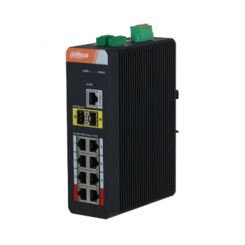 SWITCH PRZEMYSŁOWY   IS4210-8GT-120 8-PORTOWY + 2 x SFP DAHUA