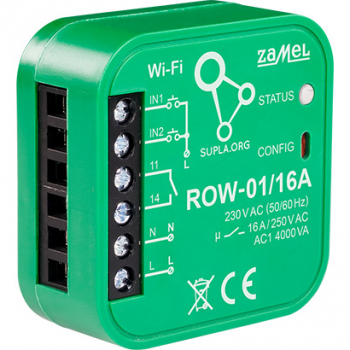 INTELIGENTNY PRZEŁĄCZNIK ROW-01/16A Wi-Fi 230&nbsp;V AC ZAMEL